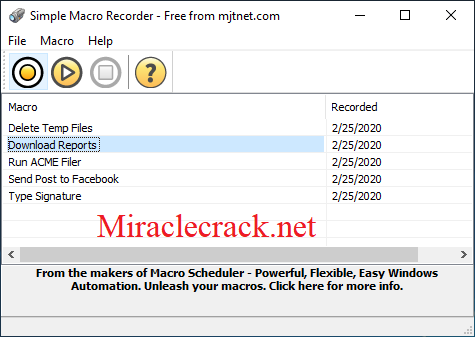 Macro Recorder (5.18) License Key With Crack 2023 Serial Keygen 